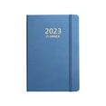 thumbnail image 2 of 2023 Daily Weekly Agenda Planner, Diary Journal Thick Paper Goals Habits Schedules Track PU Cover A5 Notebook Planner, for Family Supplies Blue, 2 of 10