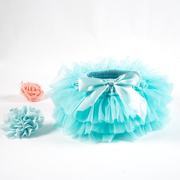 Baby Girls Tulle Tutu Bloomers Infant Newborn Pañales Cover 2pcs Faldas cortas + Diadema Set Niñas Faldas Rainbow Baby Skirt Tan Jianjun unisex