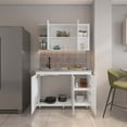 thumbnail image 2 of DEPOT E-SHOP Kitchen Cabinet Set 6 Door 9 Shelf White - Storage Organizer for Kitchen Pantry, 2 of 6