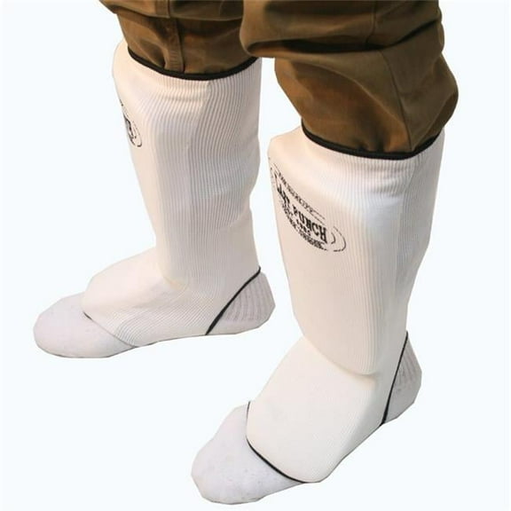 MMA Professional Martial Arts Shin Pads - White, Extra Large