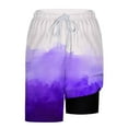 thumbnail image 4 of hotojiny Men's 2 in 1 Athletic Shorts Quick Dry Running Lightweight Sweat Shorts Fashion Tie-Dye Gym Workout Golf Shorts, 4 of 6
