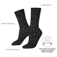 thumbnail image 4 of Rateoe Black Glitter for Women Casual Calf Socks - Cute Crew Socks - Thin Soft Above Ankle Socks Size 5-11, 4 of 6