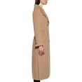 thumbnail image 3 of Kenneth Cole New York Womens 17OMW018 Double-Breasted Wool-Blend Full Length Peacoat - Camel - 2, 3 of 4