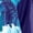 Blue Flowers, variant on Avenue Women's Plus Size Printed Asymmetric Blouse