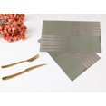 thumbnail image 6 of REGALWOVEN Set of 6 Placemats for Kitchen Dining Table Decor Heat Heat-resistant Table Placemats Wipeable Table Mat Green 18*12in, 6 of 7
