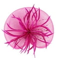 thumbnail image 2 of MESSUEN Dress Hat Fashion Hats for Women Fascinators Hats for Women Church Hats for Women Fascinators Hat Ladies Hats for Tea Party Tea Party Headwear Hot Pink One Size, 2 of 7