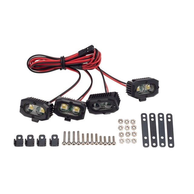 Bewildely LED 5050 cuadrado RC luces de parachoques Control remoto herramientas de mantenimiento automotriz coches de juguete profesionales actualización Type2 NO2 Bewildely FN010587-02