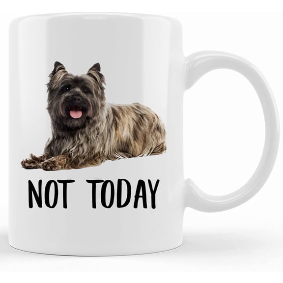 Funny Cairn Terrier Lying Not Today Dog Mug, Lazy Gift For Women Dogs Mom Coffee Mug 11oz, Mother's Day Gifts For Mom From Son, Kids, Gift For Mom, Funny Mom Mug, Birthday, Christmas Gift 11oz Or 15oz