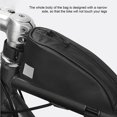 thumbnail image 3 of Bike Bicicleta Bolsa De Tubo Superior Contenedor De Marco Negro 0.3L Bolsa De Almacenamiento 600D Poliéster Paquete De Tubo Superior Bolsillo De Transporte Para Ciclismo Viajes Al Aire Moyic OD003899-00, 3 of 7