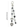 thumbnail image 5 of SIEYIO Beaded Faith Keychain Personalized Cross Religious Gift Christian Gift Blessed, 5 of 7
