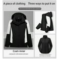 thumbnail image 3 of ShomPort Women's Ski Snow Jacket Hooded Winter Warm Jacket Snow Coat Mountain Windproof Rain Windbreaker, 3 of 3