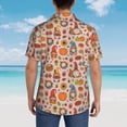 thumbnail image 3 of Lsque Fall Thanksgiving pattern Hawaiian Shirt for Men, Unisex Summer Beach Casual Short Sleeve Button Down Shirts-XX-Large, 3 of 9