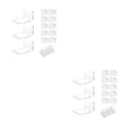 thumbnail image 3 of Speravity 3 unids/set de almacenamiento más ordenado con estante de pared fácil instalación y duradero multifuncional transparente claro 2Conjunto, 3 of 6