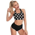 thumbnail image 3 of Hello Kitty Women's Sports Bras Fitness Workout Crop Tank Top Padded Yoga Top, 3 of 7