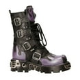 thumbnail image 3 of NEW ROCK M-591-S5 PURPLE FLAME PUNK BOOTS Black Leather Gothic Heavy Biker 39, 3 of 6