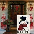 thumbnail image 5 of Welcome Christmas Garden Flag 12x18 Inch Double Sided Burlap Snowman Sign Winter Yard Outdoor Decoration DF123, 5 of 6