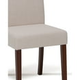 thumbnail image 5 of EOP Modern Upholstered Parsons Dining Chairs Set of 2, Line Fabric Farmhouse Kitchen Chairs, High-Back Dining Side Chairs with Solid Wood Legs for Dinner, Restaurant, Beige, 5 of 9