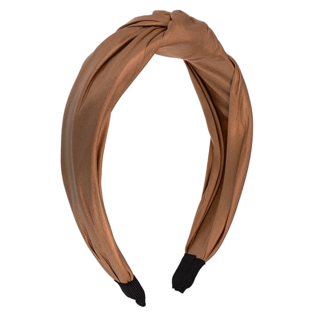 Diadema Sintética Piel Anudada Unique Bargains Caqui 1.57 Pulgadas Ancho