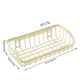 thumbnail image 3 of Inteprter Estante de drenaje de plástico para cocina, ventosas dobles, cesta para fregadero, estante, soporte de esponja colgante hueco Organizadores de utensilios de cocina Beige NO3, 3 of 6