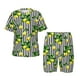 thumbnail image 1 of Balery Lemons on Striped Conjunto de Pijama Infantil de Manga Corta con Estampado – Ropa de Dormir de Algodón Suave-Medium, 1 of 6