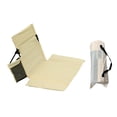 thumbnail image 3 of Silla de piso Asiento de playa Versátil Plegable con Bolsa de almacenamiento con Soporte para la espalda para Beige, 3 of 8