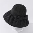 thumbnail image 5 of CoCopeaunts Wide Brim Bucket Hat for Women Spring Summer Leisure Sunscreen Fisherman Hat Ladies Outdoor Anti-UV Straw Hat Top, 5 of 8