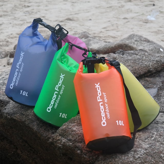 2/5/10/15/20L Rafting Bag Foldable High Capacity Leak-proof PVC Waterproof Dry Bag Pack Sack Swimming Bag Outdoor Supplies