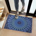 thumbnail image 2 of Bohemian Retro Floral Non-Slip Entryway Door Mat,Boho Indoor Decor Durable Low Plush Door Mat,Washable Welcome Rug for Patio Hallway Home Decor 16x24 Inches, 2 of 7