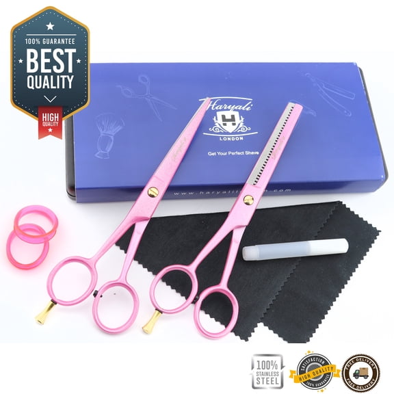 Professional Barber 5.5" Haircutting scissor and Hair thinning Shears Set
