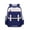 Blue, variant on Vintage Color Block Reflective Polyester Backpack, Large 5 Compartment Bag with Detachable Waist Belt, Lightweight for Daily Night Outdoor School Use