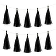 thumbnail image 1 of 30Pcs Black Tassel Garland Banner w Rope for Wedding Birthday Party Decoration, 1 of 7