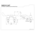 thumbnail image 2 of Kingston Brass GKB191LP 4 in. Centerset Bathroom Faucet, Polished Chrome, 2 of 2