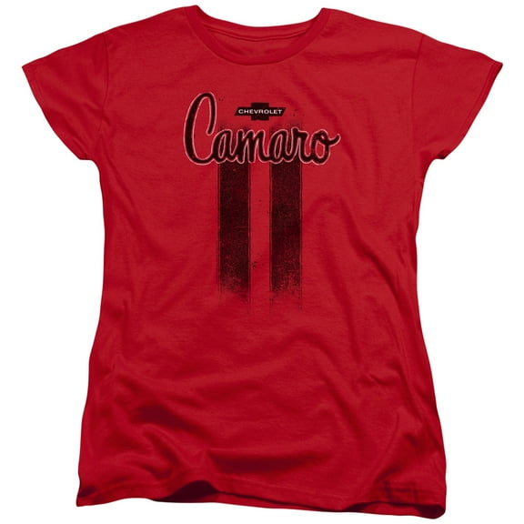 Chevrolet Camaro Stripes S/S Women's T-Shirt Red