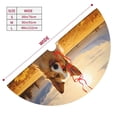thumbnail image 2 of KLL 30" Christmas Tree Skirt Pastoral Sunflower Corgi Xmas Tree Skirts Mat for New Year Xmas Holiday Party Indoor Outdoor Home Decoration, 2 of 5
