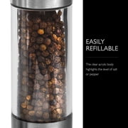 Cole & Mason Everyday Classic Salt & Pepper Mill Set, Stainless Steel Silver & Clear