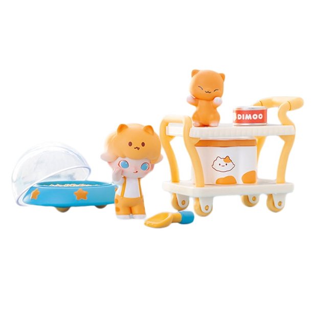 2025 POP MART Dimoo Cat Paradise Series Prop. Caja sorpresa Juguetes Caja misteriosa Figura misteriosa Caja sorpresa Modelo kawaii Regalo de cumpleaños