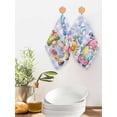 thumbnail image 2 of Easter Kitchen Dish Towels for Drying Dishes Set of 2, Watercolor Gnomes Eggs Flowers Butterflies Purple Plaid Waffle Weave Microfiber Hand Tea Bathroom Towels Quick Dry & Absorbent Towel 12x12, 2 of 7