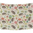 thumbnail image 2 of Coolnut Hedgehog Tapestry Washable Polyester Art Wall Hanging Blanket for Living Room Bedroom Dorm Party, 90 x 60 Inch Home Decor Gifts, 2 of 7