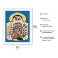 thumbnail image 2 of The Beer of the Lion (Bier Du Lion) - Vintage France Advertising Poster by Eugene Ogé c.1922 - Fine Art Rolled Canvas Print (Unframed) 20in x 26in, 2 of 4