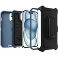 thumbnail image 6 of OtterBox iPhone 15, iPhone 14, & iPhone 13 (Only) Defender Series Pro Case - Baby Blue Jeans (Blue) - Screenless - Rugged & Durable - with Port Protection - Holster Clip Includes - Non-Retail Packagi, 6 of 7
