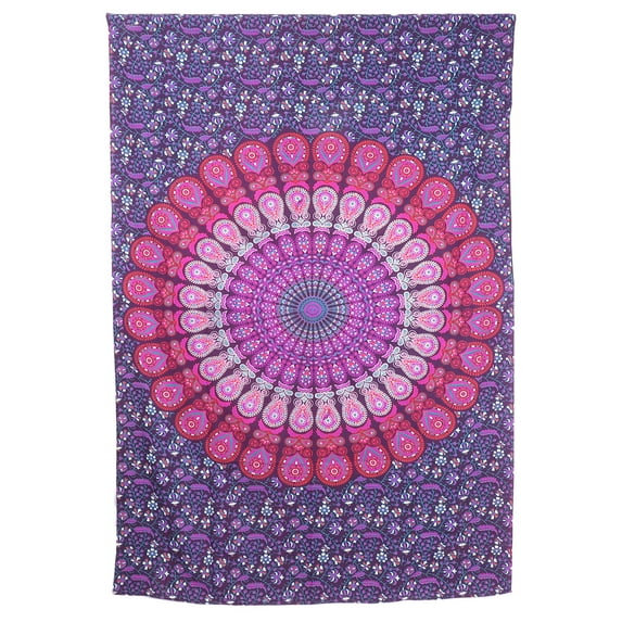 Gypsie Blu Mandala Twin Hippie Wall Tapestry Boho Wall Hanging Beach Bedspread Living Room Decor Bedsheet Tapestries