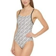 thumbnail image 2 of DKNY Womens Logo Removable Padding One-Piece Swimsuit, 2 of 4