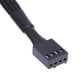 thumbnail image 5 of Cable divisor de 4 pines para ordenador accesorio de nailon trenzado Likrtyny negro reemplazo para ventilador de refrigeración de CPU 37cm 1 hembra a 4 macho, 5 of 6