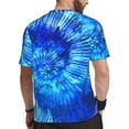 thumbnail image 2 of T Shirt For Men Sportswear T-Shirt For Men Hippie Tie Dye T-Shirts Hip Hop Blue Modern Art Beach Tee, 2 of 6