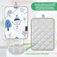 thumbnail image 6 of Yayeee Pot Holders Kitchen Heat Resistant with Pocket 7"x9.8" Cotton Oven Cooking Hot Pads, Simple Cartoon Snowmen, 6 of 7