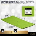 thumbnail image 6 of Dinner Napkins Disposable Guest Towels, Kiwi Beverage Napkins Soft and Absorbent Paper Napkins Dinner Size for Party, Wedding, Or Every Day Use, 8” x 4.5” 2 Ply Party Napkins, Pack of 40 - By Amcrate, 6 of 6