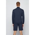 thumbnail image 3 of Boss Men's French-terry-cotton loungewear jacket with contrast-stripe sleeves, 3 of 3