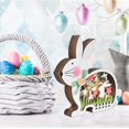 thumbnail image 3 of CHAO Adornos de madera del conejito de Pascua - blanco, estatua del conejito de madera, decoración del conejito de la lámpara, decoración de la mesa de Pascua, decoración de primavera, 3 of 5