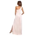 thumbnail image 6 of 2022 Europe and America Cross Border New Sexy Solid Color One Shoulder Hollow-out Halter High Waist Slit Extra Long Dress Women's Clothing, 6 of 6