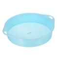 thumbnail image 1 of Uxcell Garden Sifting Pan Plastic Potting Sieve Mesh Filter Soil Screen Tool, Blue, 1 of 1